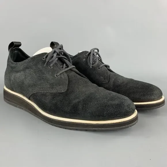 RAG & BONE Size 10 Black Suede Lace Up Shoes